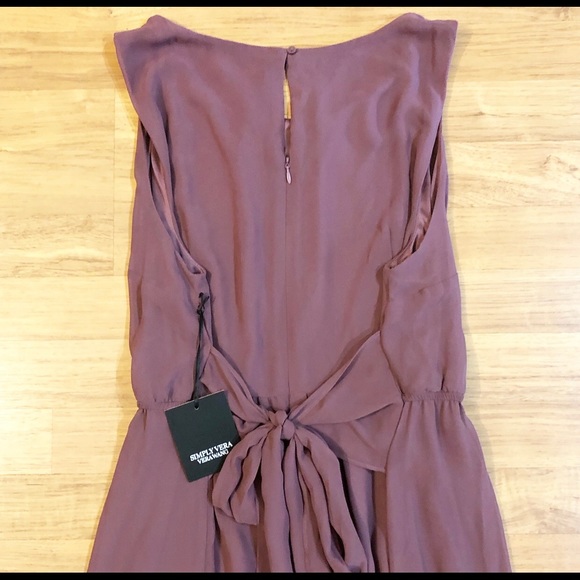 BNWT Simply Vera Vera Wang- Purple Sleeveless Dress- Size L - Picture 6 of 7